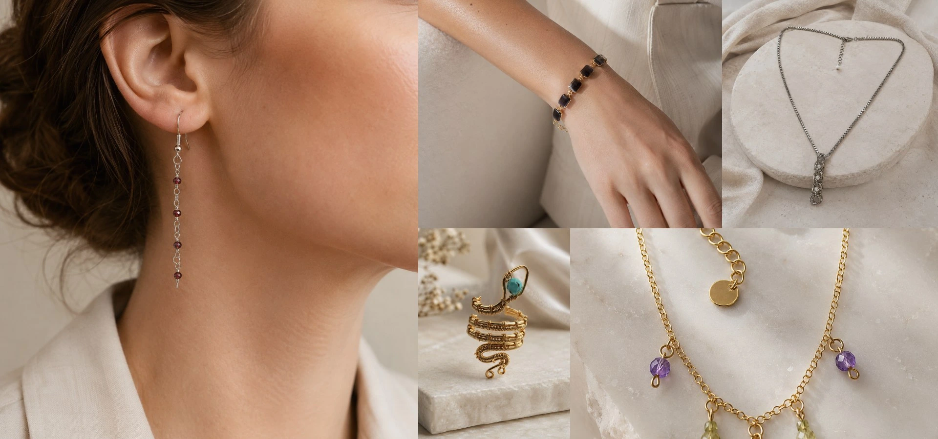 Bijoux en pierres naturelles